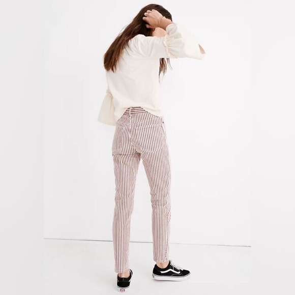 MADEWELL | High rise slim crop boyJean in Luca stripe | size 30 - Picture 2 of 8